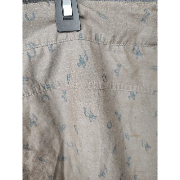Flylow Shorts Men's 2XL All Over Print Adj Waist Brown Hiking - Picture 9 of 9